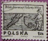 外国邮票.波兰民间传说.渔夫的故事P101