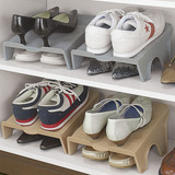 日本FaSoLa收纳鞋盒简易塑料鞋架鞋托双层鞋子收纳架鞋柜整理架