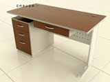 简约时尚电脑桌职员办公桌工作位家用书桌员工桌钢木结构简易桌子
