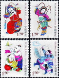 2007-4 《绵竹木版年画》套票 全套新邮票 实体店