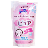 日本本土PIGEON贝亲无添加温和洗衣液补充装限量加量 800ml 袋装