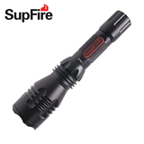 SupFire Y3A 强光手电筒 充电式聚光 远射王套装 车充探照灯手电