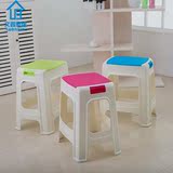 成人塑料凳 塑料凳子 加厚型 板凳 高凳 餐桌凳方凳坐凳特价批发