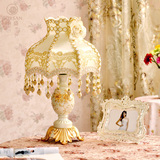 欧式台灯 奢华蕾丝结婚庆浪漫田园公主仿复古卧室床头灯包邮 A33