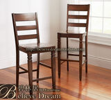 实木餐椅餐厅靠背椅吧椅美式餐椅桦木橡木餐椅定制上海实木家具