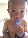 美国代购baby buddy宝宝的第1把牙刷柔软硅胶4个月可以用A妈推荐