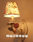 创意花朵欧式田园儿童灯过道卧室床头灯墙壁灯灯饰简约镜前灯灯具