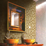 小石头 米黄仿古色陶瓷马赛克 瓷砖 厨房卫生间地面 餐厅背景墙