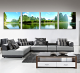 桂林山水风景画简约无框画家庭创意客厅装饰画沙发背景墙挂画壁画