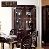 壹品居 新古典后现代 家具定制 黑檀钢琴烤漆 实木展示柜 酒柜