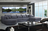 四联现代简约客厅冰晶玻璃装饰画无框画壁画挂画沙发背景桂林山水