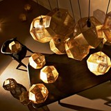 北欧创意个性多面球金砖吊灯大型酒店会所大堂展厅工程光影吊灯