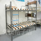 日本创意带床头架上下铺铁艺双层子母床高低铁艺儿童床