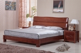 全实木婚床老榆木床现代新中式双人床1.8米卧室家具组合1.5m