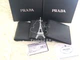 【女魔头】意大利正品代购Prada十字纹牛皮男士钱包1m0513现货