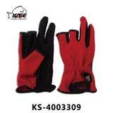 KASE凯思KS-4003309切三指防滑钓鱼手套加厚防滑防刺手套包邮