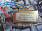 220V转双9VAC1A音响音箱DIY功放板电源变压器 EI48*24交流8.5V10W