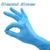 一次性蓝丁腈pvc手套染发家用/透明塑料胶手套|橡乳胶实验室50双