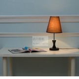 床头柜台灯木艺卧室温馨复古中式简约台灯可调光灯饰灯具