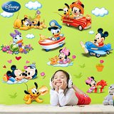飞彩迪士尼墙贴纸 儿童房装饰卧室幼儿园教室布置贴画纸米奇乐园