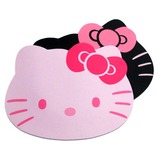 KITTY电脑鼠标垫可爱萌女生韩版创意超大个性橡胶布垫凯蒂猫头垫