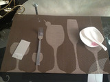 外贸餐垫/欧式PVC餐桌垫/盘垫碗垫杯垫西餐垫隔热垫/宜家/防滑