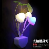 LED阿凡达 光控感应 梦幻蘑菇小夜灯 插电插座创意LED壁灯 节能灯