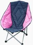 大号月亮椅 M80708午休椅 钓鱼折叠椅 沙滩椅 雷达椅 加厚 粉蓝