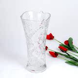 加厚特大号透明花瓶富贵竹落地摆件客厅装饰品欧式插花器