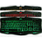 德意龙 DY-K600变色幽龙有线背光游戏竞技键红黄绿三色键盘正品