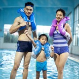 正品泳乐宝儿童学游泳圈加大男女成人充气救生衣初学者背式手臂圈