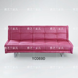 ㊣普菲斯新款简约现代布艺 三人多功能折叠沙发床YC069