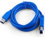 USB3.0数据线 AM对BM 打印机/3.5寸移动硬盘盒方口数据线1.5米