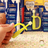 日本正品原装进口和光堂柔软刷头极细刷毛婴儿训练牙刷自握环形