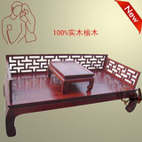 仿古古典家具1.5米格子罗汉床三件套实木老榆木现代中式垫子套件