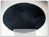 特价手工腈纶卧室床前地毯纯色加厚黑色圆形地毯电脑椅地毯可定