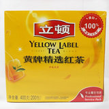 立顿黄牌精选红茶2g*200包餐饮装400g袋泡茶斯里兰卡红茶(560)