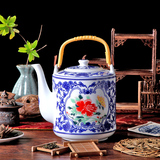 皓远陶瓷茶壶 景德镇提梁壶茶具大容量瓷壶 2.2-2.8L耐高温凉水壶