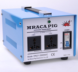 100%纯铜足功率MRACAPIG战猪220V转110V 2000W变压器带双重保护