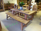 原木茶桌 香樟木家用套房餐桌 简约木头餐台 接订餐厅桌椅 S-32
