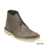 美国代购Clarks Desert Boot 其乐灰色牛皮沙漠靴复古英伦休闲鞋