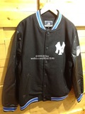 MLB专柜正品 特价代购 冬款加厚 男士棒球外套 全黑洋基队棒球服