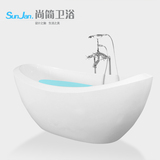 浴缸独立式5MM亚克力板材 宾馆酒店工程 无缝对接保温浴盆1.6米
