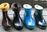 男女式中筒雨靴舒适两用 防水鞋 套棉雨鞋 钓鱼鞋适用夏春秋冬