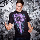 美国JINX竞客士官网正品魔兽世界游戏周边传奇术士全职业T恤