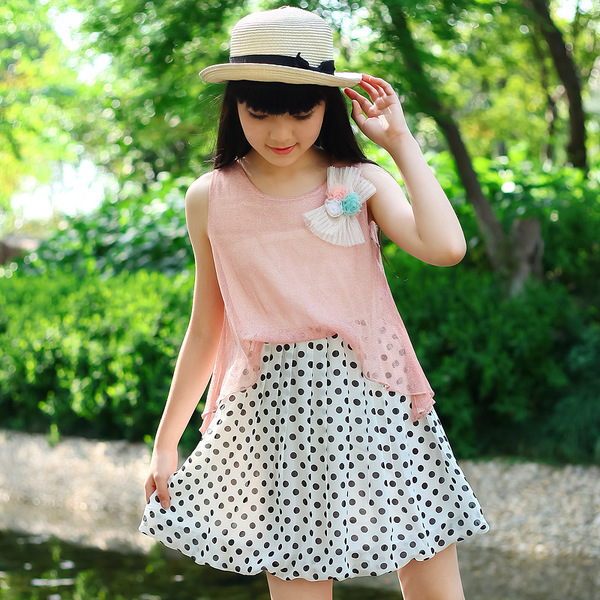7-8-9-10-12-13岁童装女童夏装短袖连衣裙夏季韩版中大童女孩裙子