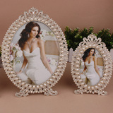欧式装饰珍珠相框摆台婚纱照创意韩式艺术照创意相框组合摆台相框