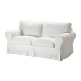 IKEA宜家家居 代购 爱克托 双人沙发,  斯诺萨 白色 可拆洗