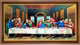 DIY钻石画耶稣基督世界名画最后的晚餐新款十字绣贴钻画方钻满钻