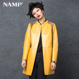 NAMP 品牌正品 2014新款海宁真皮女皮衣外套 双面胎牛皮欧美时尚